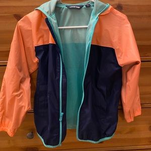 Girls lands end raincoat/windbreaker size S